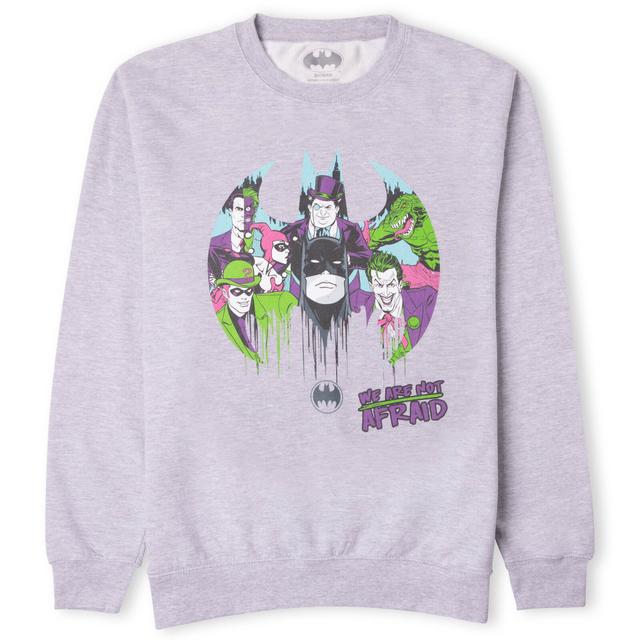 DC Batman We Are Not Afraid Sweatshirt - Grey - XXL - Grey on Productcaster.