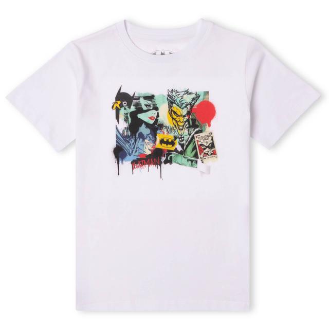 Camiseta para niño DC Batman Collage - Blanco - 9-10 años - Blanco on Productcaster.