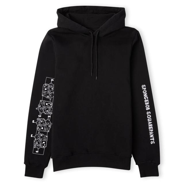 Spongebob Squarepants Stacking Block Bob Unisex Hoodie - Black - XXL - Schwarz on Productcaster.