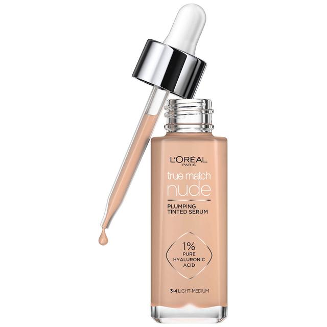 L'Oréal Paris True Match Nude Plumping Tinted Serum (Various Shades) - 3-4 Light-Medium on Productcaster.