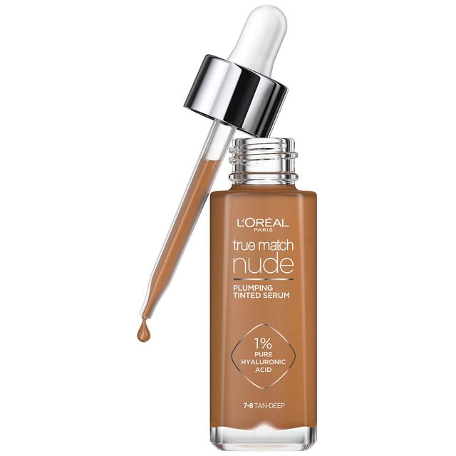 L'Oréal Paris True Match Nude Plumping Tinted Serum (Various Shades) - 7-8 Tan-Deep on Productcaster.