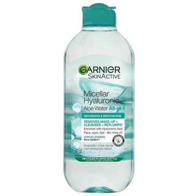 Garnier Micellar Hyaluronic Aloe Water 400ml, Cleanse and Replump on Productcaster.