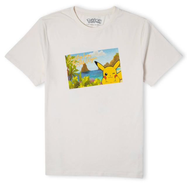 Camiseta unisex Exploring The Alola Region de Pikachu - Crema - M on Productcaster.