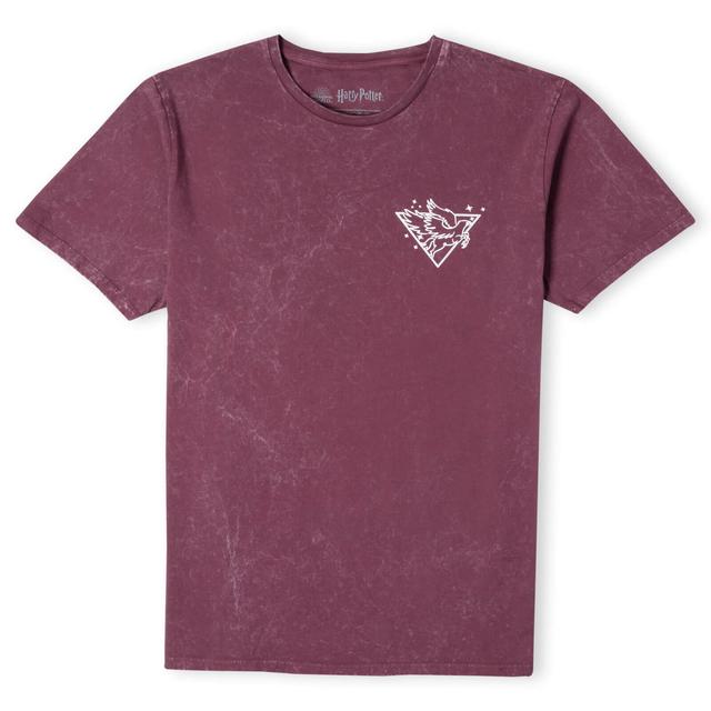 Harry Potter Buckbeak Metallic Pocket Print Unisex T-Shirt - Burgundy Acid - L on Productcaster.