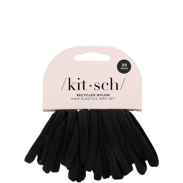 Kitsch Recycled Nylon Elastics (Various Colours) - Black on Productcaster.