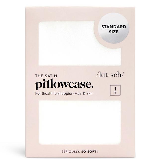 Kitsch Satin Pillowcase (Various Colours) - Ivory on Productcaster.