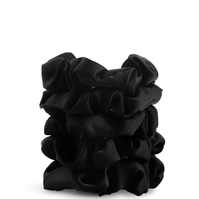 Kitsch Satin Sleep Scrunchies (Various Colours) - Black on Productcaster.