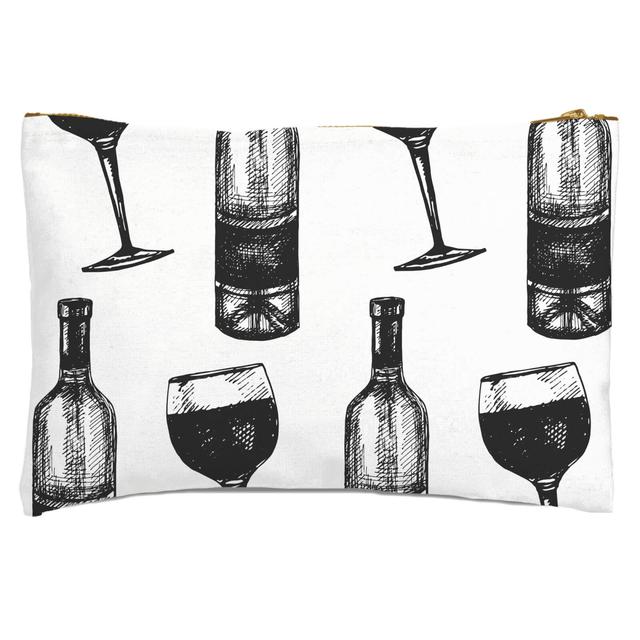 Red Wine And Bottle Zipped Pouch on Productcaster.