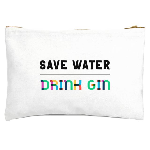 Save Water, Drink Gin Zipped Pouch on Productcaster.