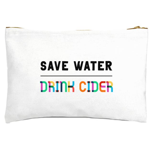 Save Water, Drink Cider Zipped Pouch on Productcaster.