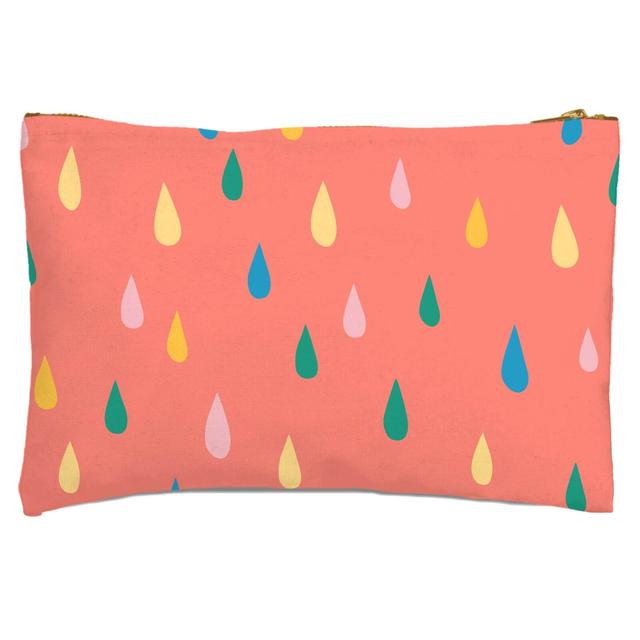 Rainbow Rain Drops Zipped Pouch on Productcaster.