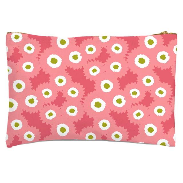 Retro Fuzzy Flowers Zipped Pouch on Productcaster.