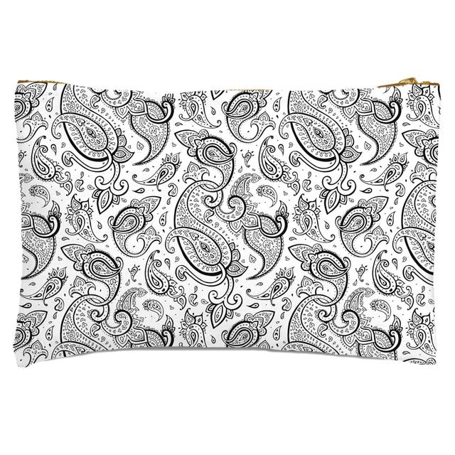 Layered Swirls Paisley Zipped Pouch on Productcaster.