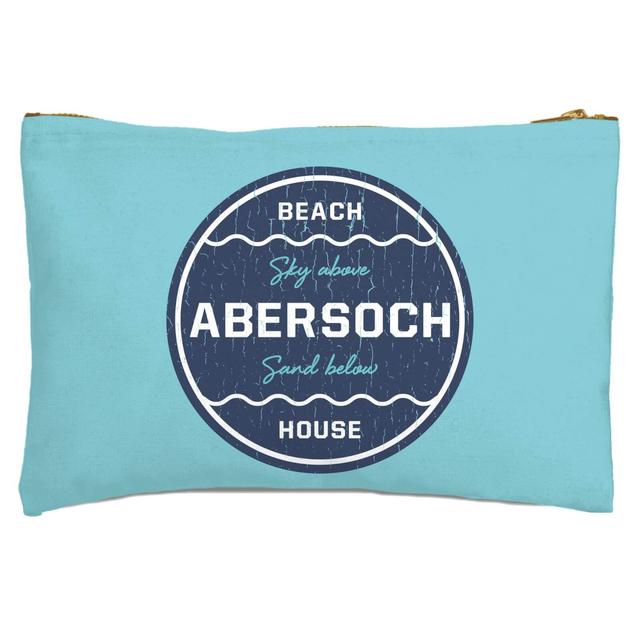 Abersoch Beach Badge Zipped Pouch on Productcaster.