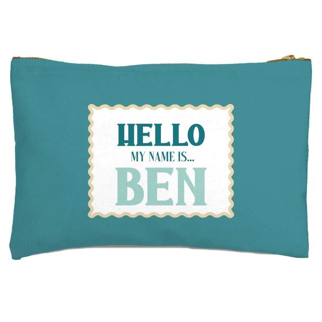 Hello, My Name Is Ben Zipped Pouch on Productcaster.