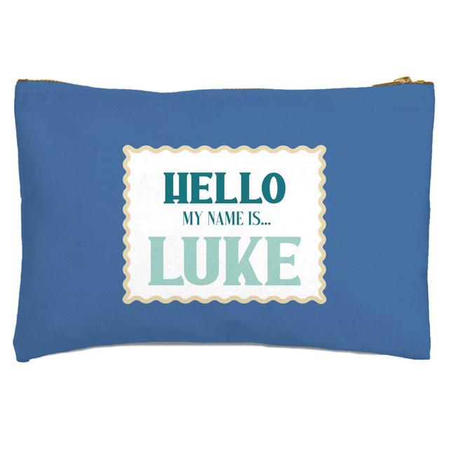 Hello, My Name Is Luke Zipped Pouch on Productcaster.