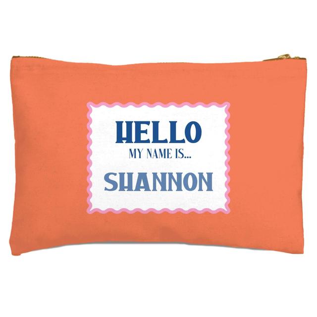 Hello, My Name Is Siannon Zipped Pouch on Productcaster.