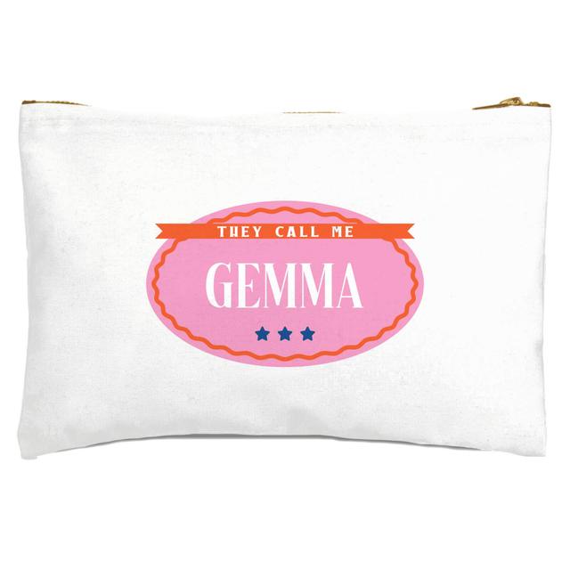 They Call Me Gemma Zipped Pouch on Productcaster.