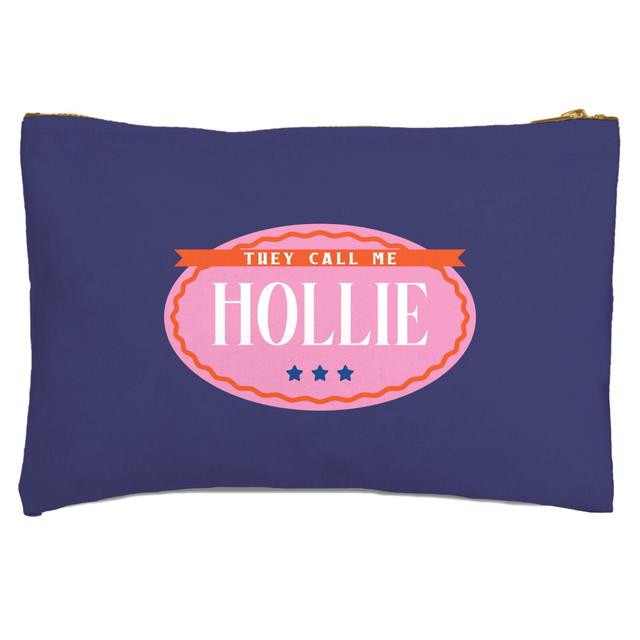 They Call Me Hollie Zipped Pouch on Productcaster.