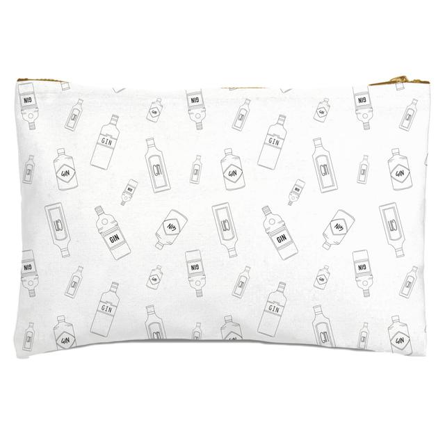 Gin Bottles Black And White Zipped Pouch on Productcaster.