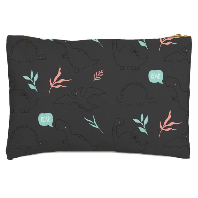 Pastel Dino Pattern Zipped Pouch on Productcaster.