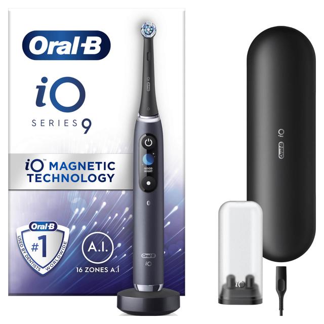 Oral B iO9 Black Onyx Electric Toothbrush with Charging Travel Case - Toothbrush on Productcaster.