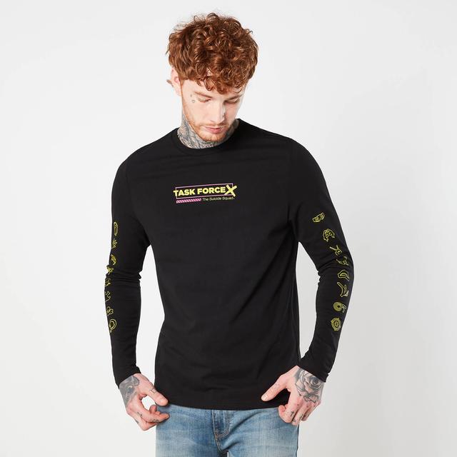 Suicide Squad Task Force X Unisex Long Sleeve T-Shirt - Black - XS on Productcaster.