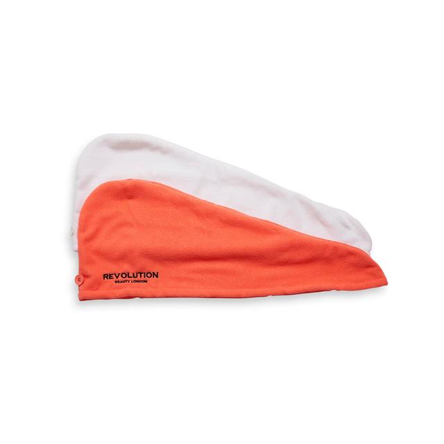 Revolution Haircare Hair 2pk Microfibre Hair Wrap White/Coral on Productcaster.