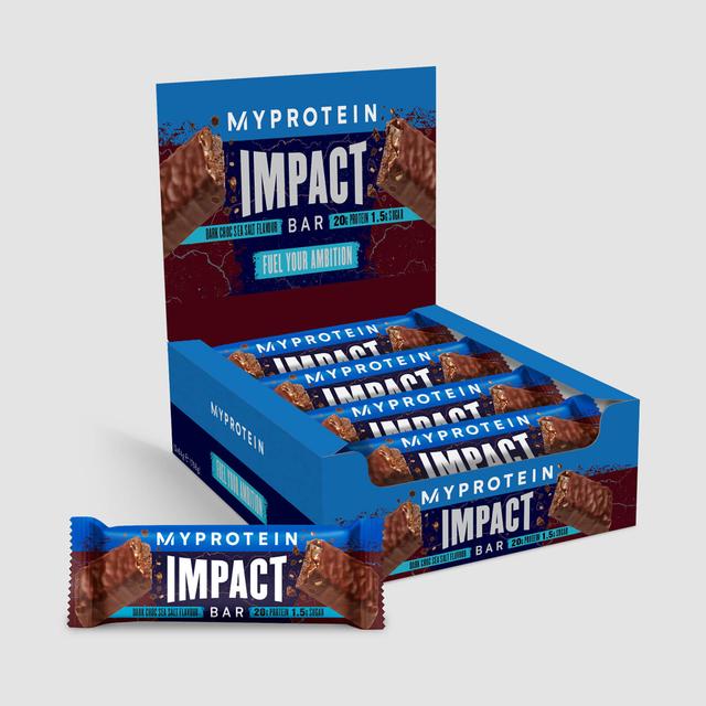 Impact Protein Bar - 12Szeletek - Étcsokoládé és tengeri só on Productcaster.