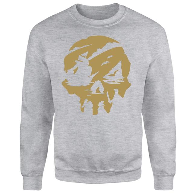 Rare Embroidered Sea Of Thieves Logo Sweatshirt - Grey - M on Productcaster.