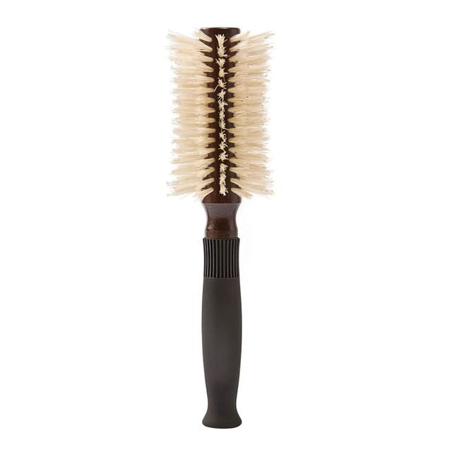 Christophe Robin Pre-Curved Blowdry Hairbrush with Natural Boar-Bristle and Wood - 12 Rows on Productcaster.