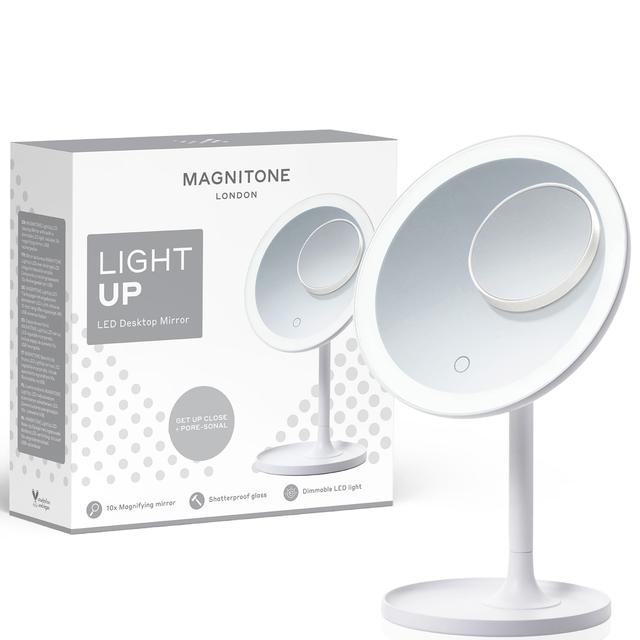 MAGNITONE Light Up LED Desktop Makeup Mirror on Productcaster.