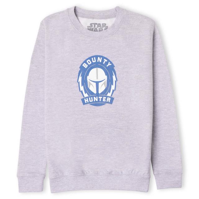 Star Wars The Mandalorian Bounty Hunter Kids' Sweatshirt - Grey - 9-10 Jahre - Grau on Productcaster.