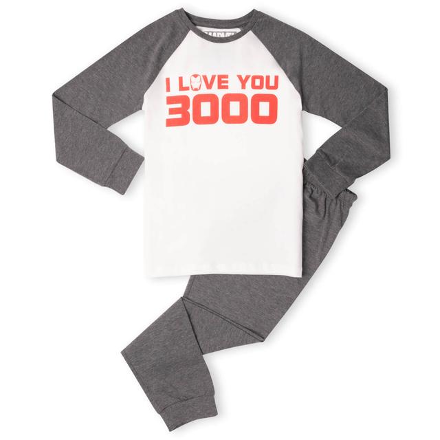 Marvel I Love You 3000 Kids' Pyjamas - White/Grey - 9-10 Years - White/Grey on Productcaster.