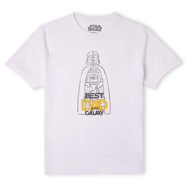 Best Dad In The Galaxy Men's T-Shirt - White - L - Vit on Productcaster.