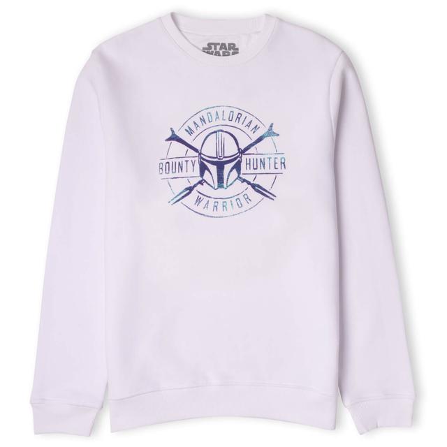 Star Wars The Mandalorian Bounty Hunter Warrior Sweatshirt - White - L - White on Productcaster.