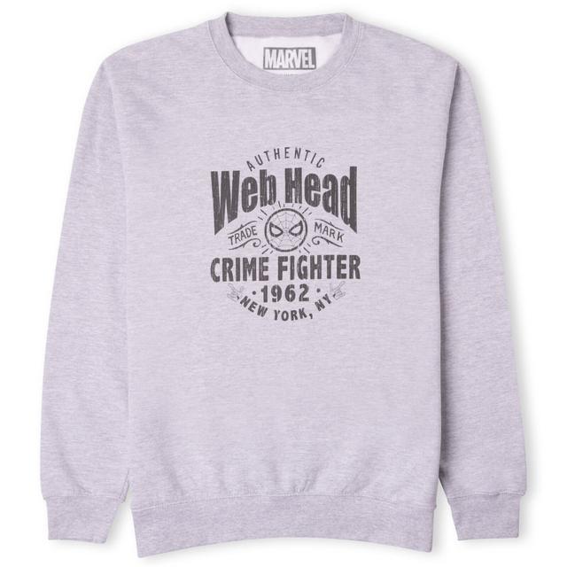 Marvel Web Head Crime Fighter Sweatshirt - Grey - XL - Grey on Productcaster.