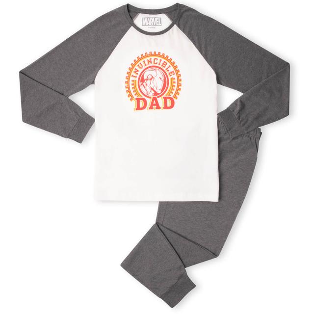 Invincible Dad Men's Pyjama Set - White/Grey - XL on Productcaster.