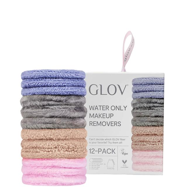 GLOV Starter Reusable Cosmetic Pads Set with 4 Iconic GLOV Fibers - Multi (Pack of 12) on Productcaster.