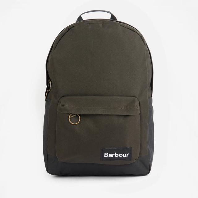 Barbour Heritage Men's Highfield Canvas Backpack - Navy/Olive Blue on Productcaster.