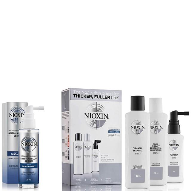 NIOXIN 3-Part System 1 Trial Kit for Natural Hair with Light Thinning Kit on Productcaster.