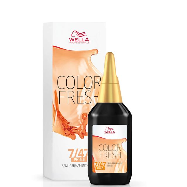 Wella Professionals Color Fresh 7/47 Medium Blonde Red Brown 75ml on Productcaster.