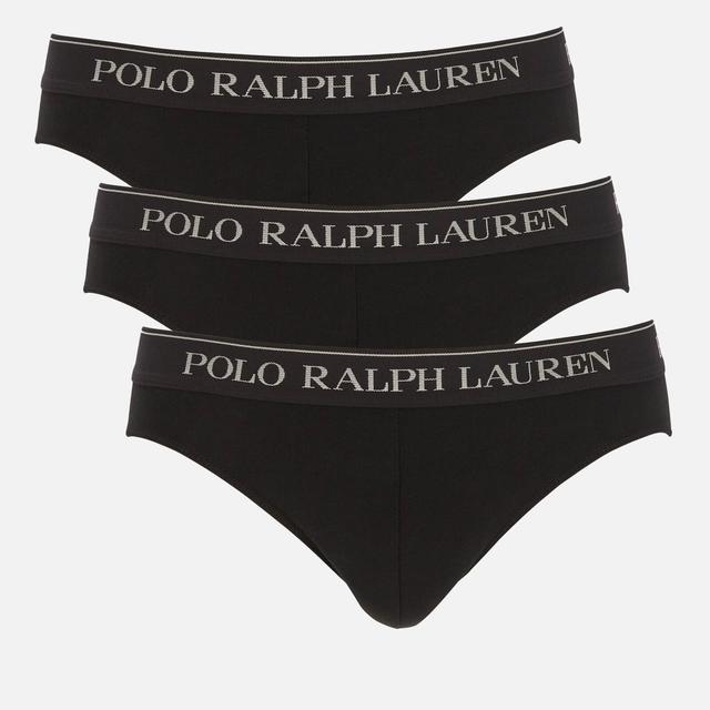 Polo Ralph Lauren Men's 3 Pack Briefs - Black/Multi Waistband - S on Productcaster.