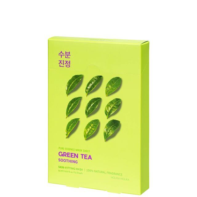 Holika Holika Pure Essence Mask Sheet (5 Masks) 155ml (Various Options) - Green Tea on Productcaster.