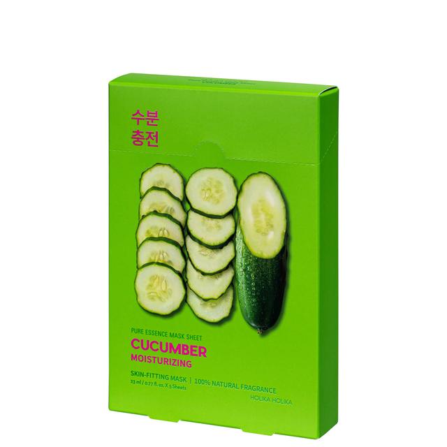 Holika Holika Pure Essence Mask Sheet (5 Masks) 155ml (Various Options) - Cucumber on Productcaster.