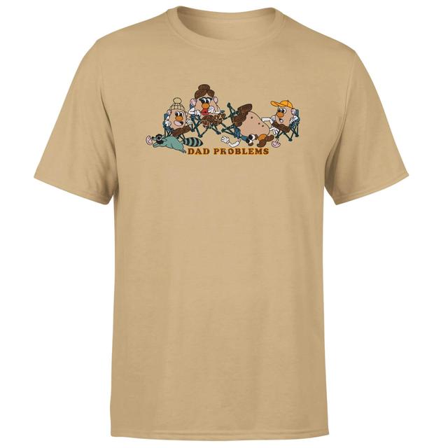 Mr. Potato Head Dad Problems Men's T-Shirt - Tan - L on Productcaster.