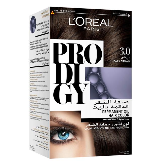 L'Oreal Paris Prodigy Permanent No Ammonia Hair Colour (Various Colours) - 3.0 Dark Brown on Productcaster.