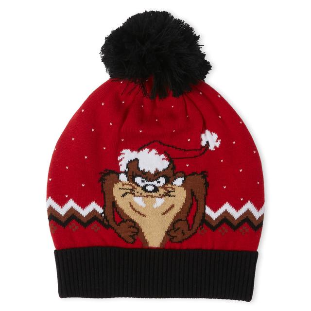 Taz the Season Christmas Beanie Red Rot on Productcaster.