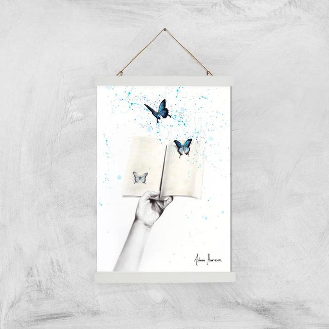 A Sense Of Butterfly Fiction Giclee Art Print - A3 - White Hanger on Productcaster.