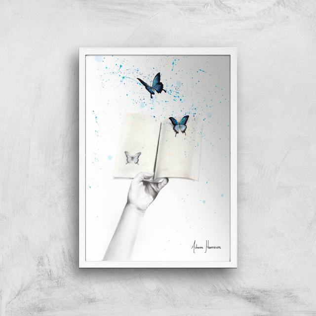 A Sense Of Butterfly Fiction Giclee Art Print - A3 - White Frame on Productcaster.